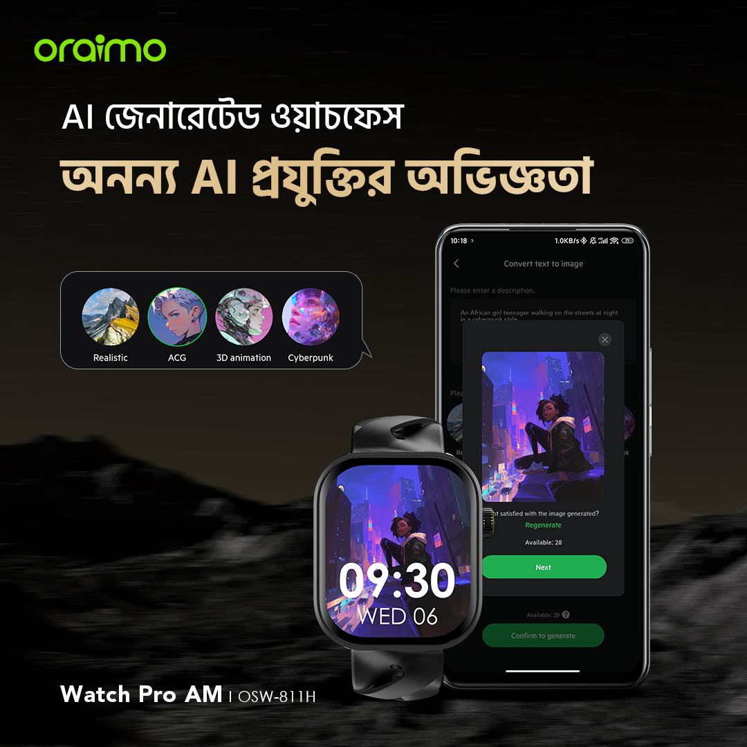 স্মার্ট ওয়াচ Smart Watch Pro AM OSW-811H AI-চালিত ওয়াচ ফেস