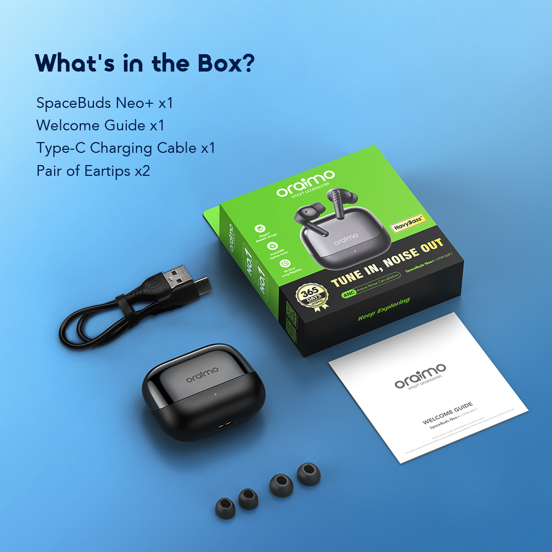 Wireless Earphones SpaceBuds Neo+ OTW-323P package
