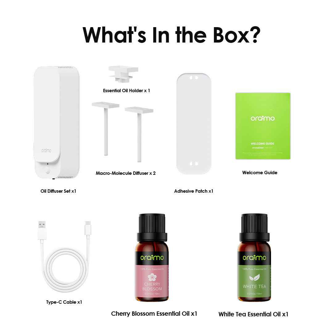 oraimo aroma diffuser AromaGlow OAD-212A package