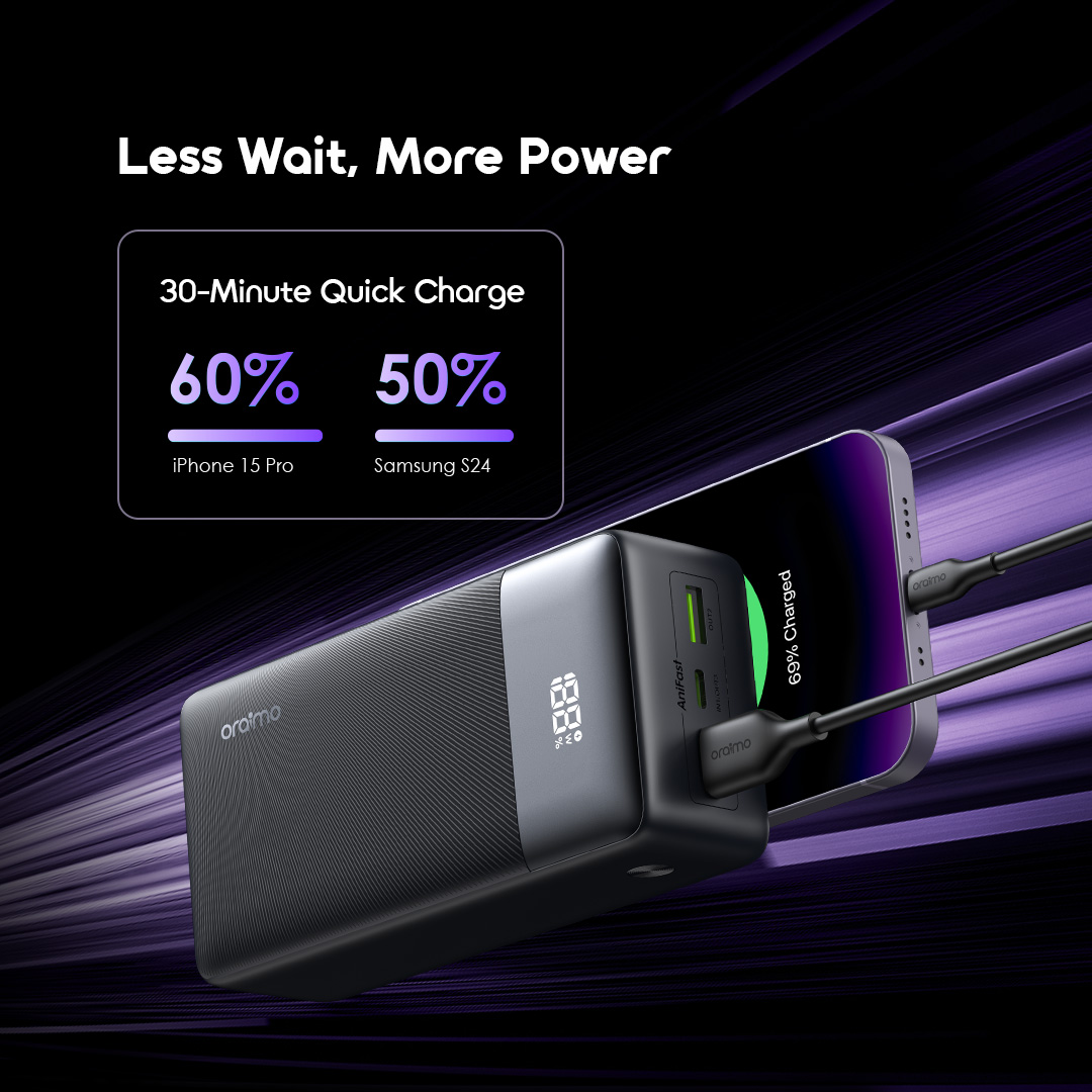 oraimo 27000mAh Power Bank PowerNova QF1 OPB-7270Q Features Quick Charge oraimo 27000mAh Power Bank PowerNova QF1 OPB-7270Q Features Quick Charge