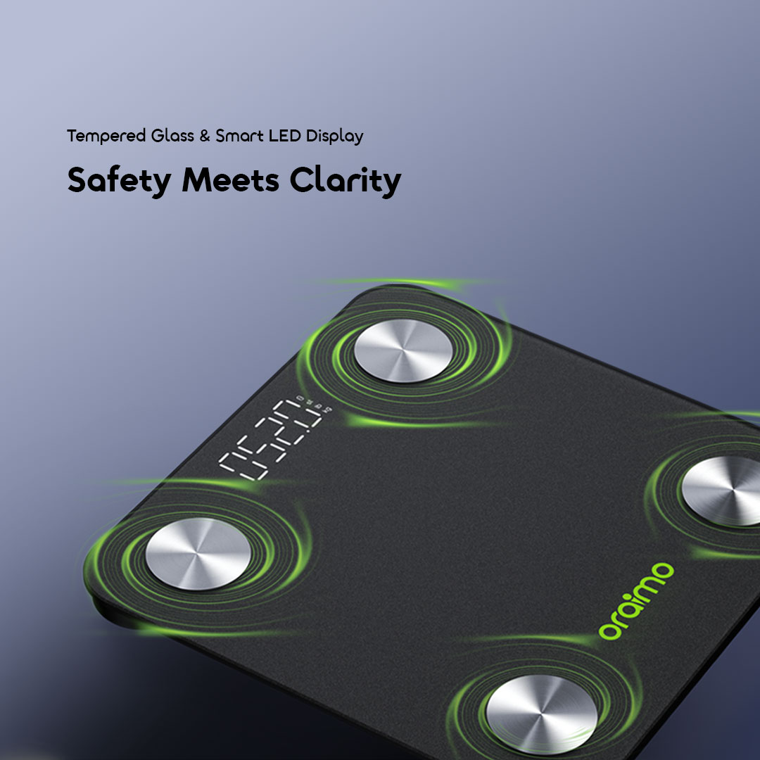 oraimo smart led body fat scale fitscale opc-sc200n precise sensors 4 oraimo smart led body fat scale fitscale opc-sc200n precise sensors 4