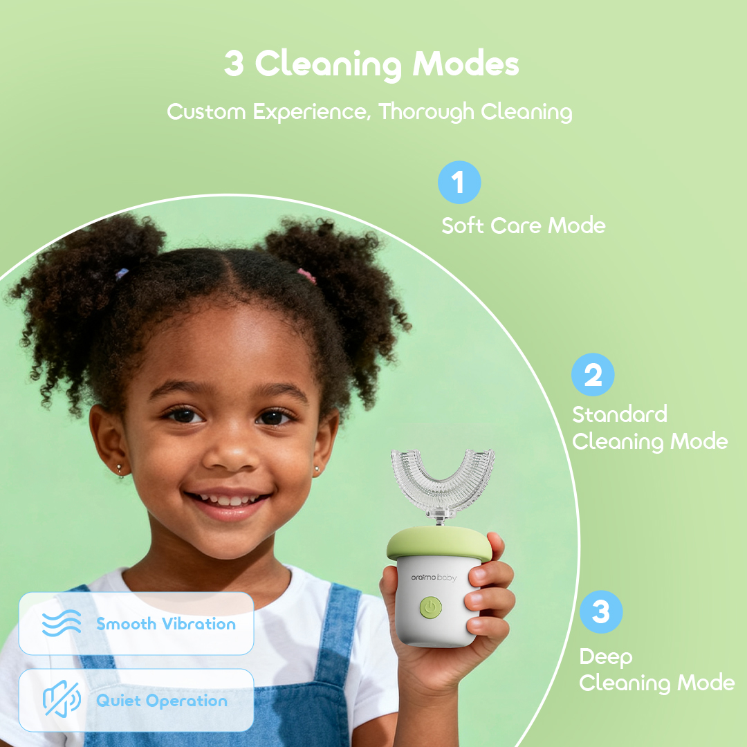 oraimo 3 cleaning modes baby electric toothbrush babybursh obc-511a 3 cleaning modes 4 oraimo 3 cleaning modes baby electric toothbrush babybursh obc-511a 3 cleaning modes 4