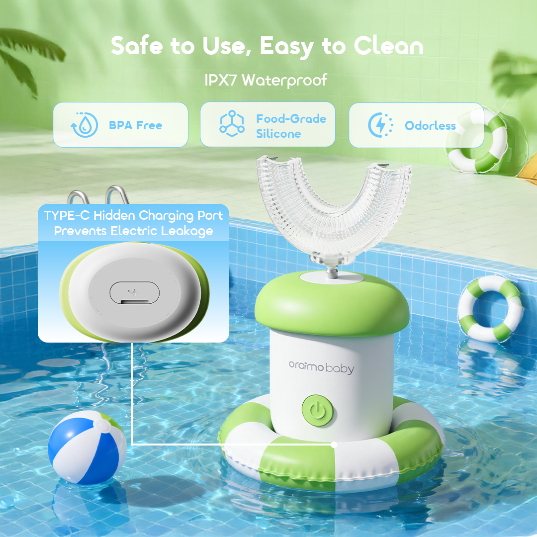 oraimo 3 cleaning modes baby electric toothbrush babybursh obc-511a ipx7 waterproof 3 oraimo 3 cleaning modes baby electric toothbrush babybursh obc-511a ipx7 waterproof 3