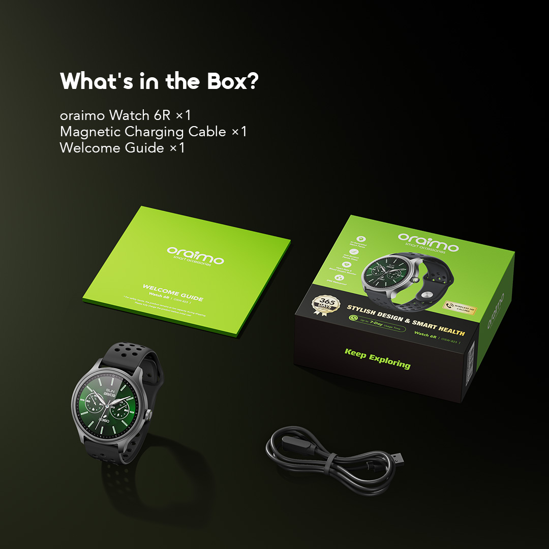 oraimo anti-scratch smart watch watch 6r osw-823 in the box 11 oraimo anti-scratch smart watch watch 6r osw-823 in the box 11