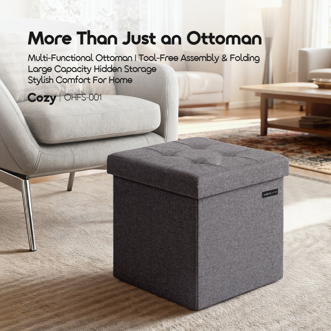 oraimo coffre de rangement ottoman Cozy OHFS-001