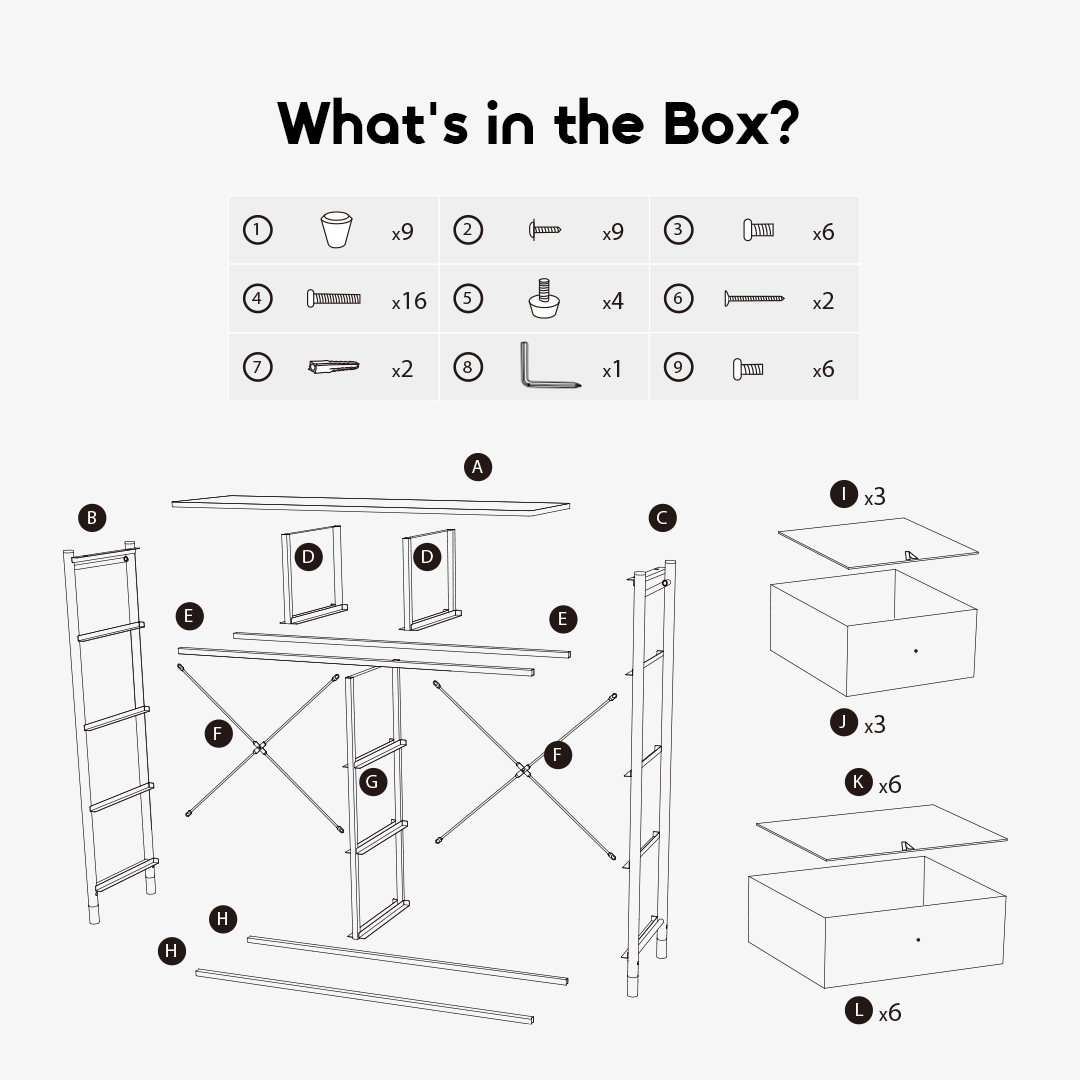 oraimo NoirDresser Storage Dresser OHFS-003-7 package oraimo NoirDresser Storage Dresser OHFS-003-7 package