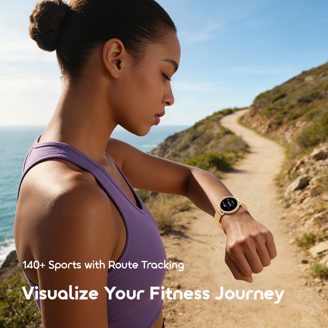 oraimo Smart Watch Watch Muse 2 OSW-833N 8 140+ Sports with Route Tracking Visualize Your Fitness Journey