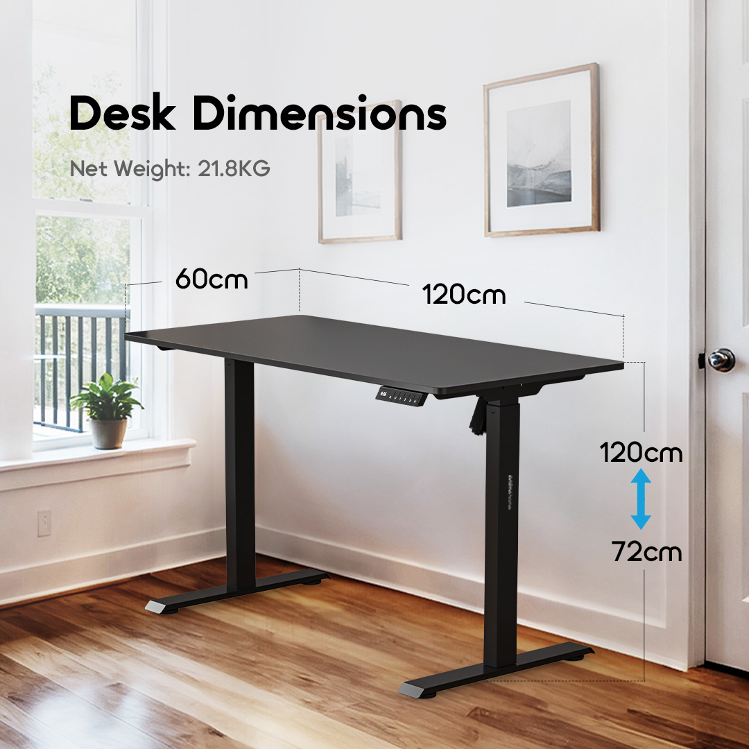 oraimo FlexiStation Electric Standing Desk OHFE-001 13 Desk Dimensions