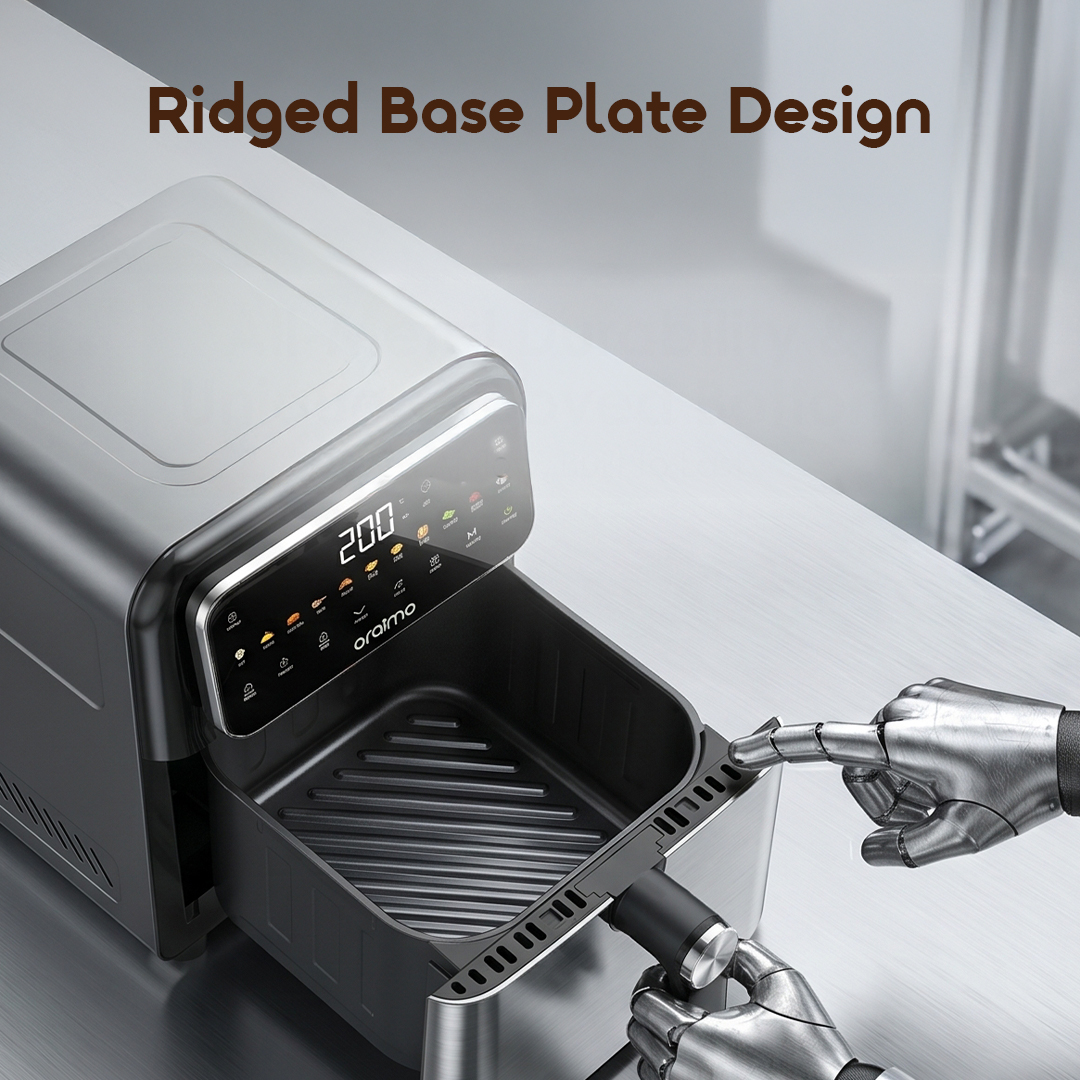 oraimo Air Fryer NutriFry S1 OAF-261A-14 Ridged Base Plate Design