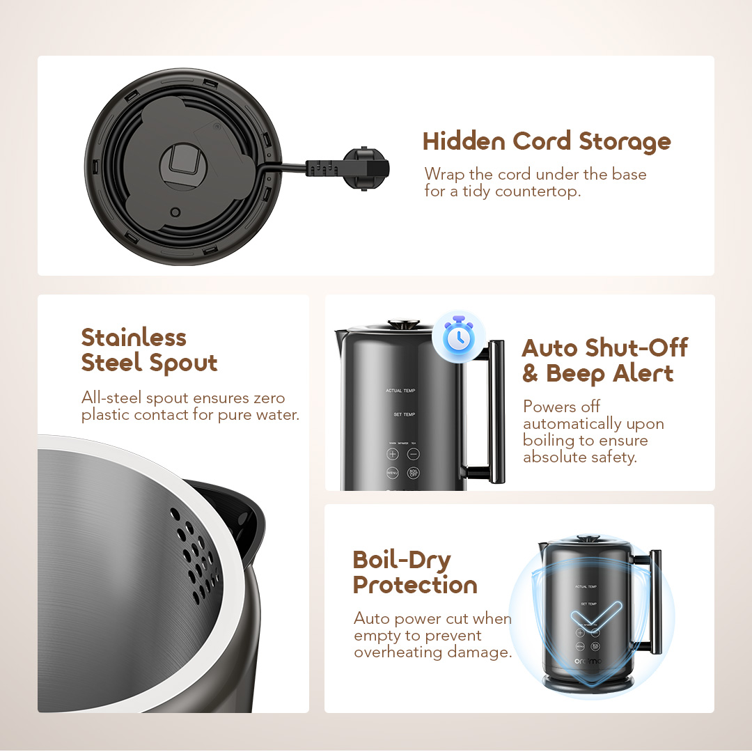 oraimo Electric Kettle FastBrew OEK-261A 08 - Safety & Convenience Features
