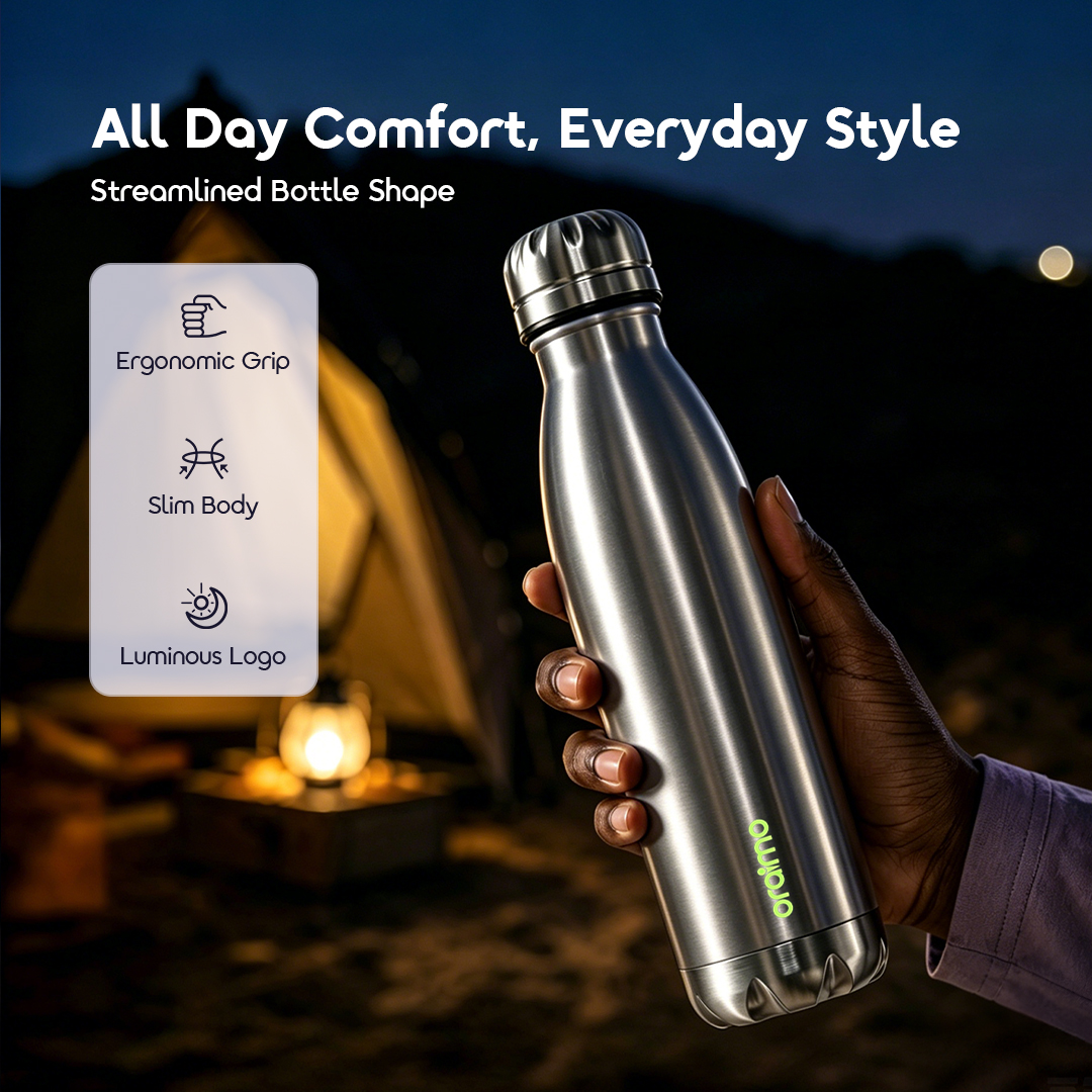 oraimo Insulated Water Bottle ClassicSeal 500 OHDW-007-3 Streamlined Bottle Shape