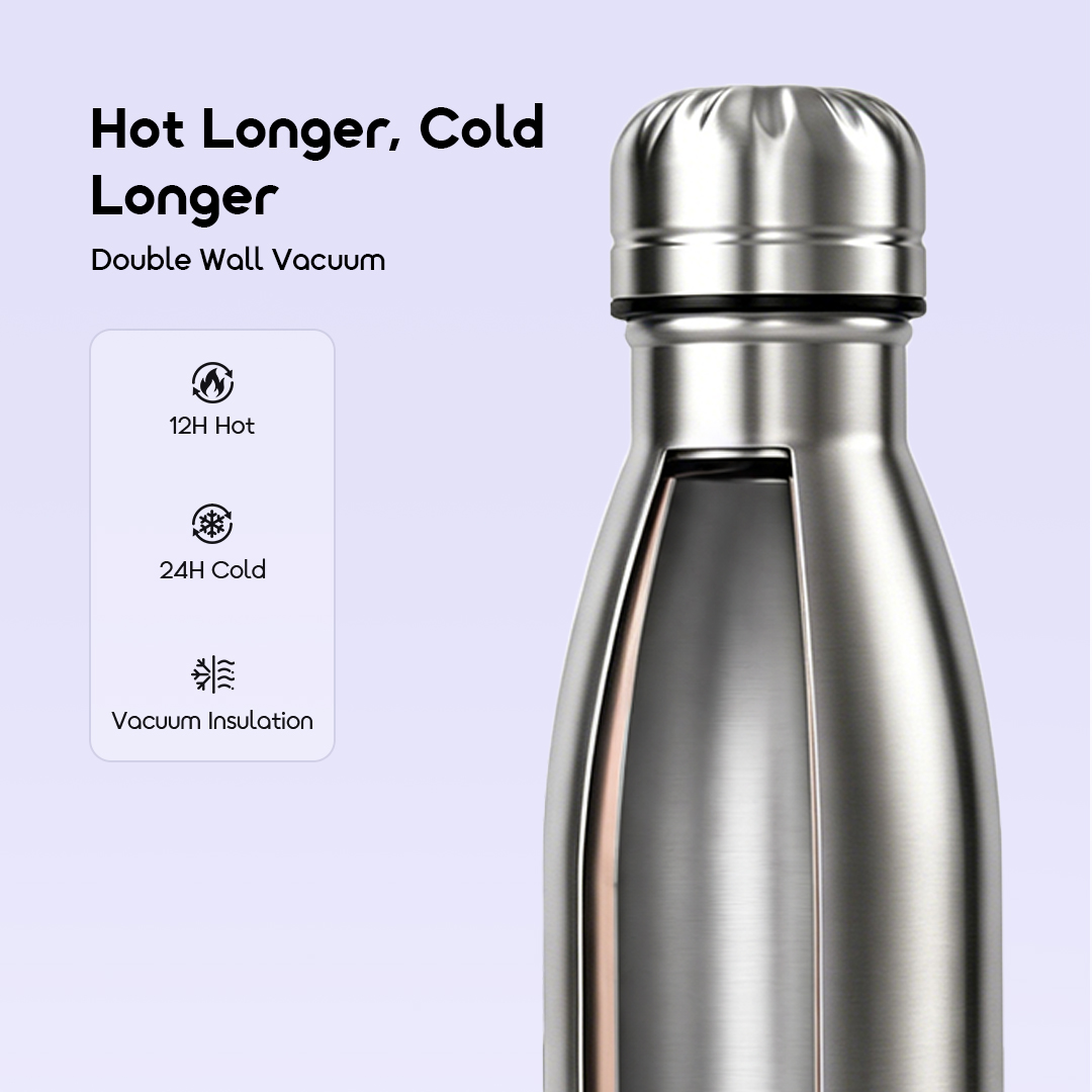 oraimo Insulated Water Bottle ClassicSeal 500 OHDW-007-4 Double Wall Vacuum