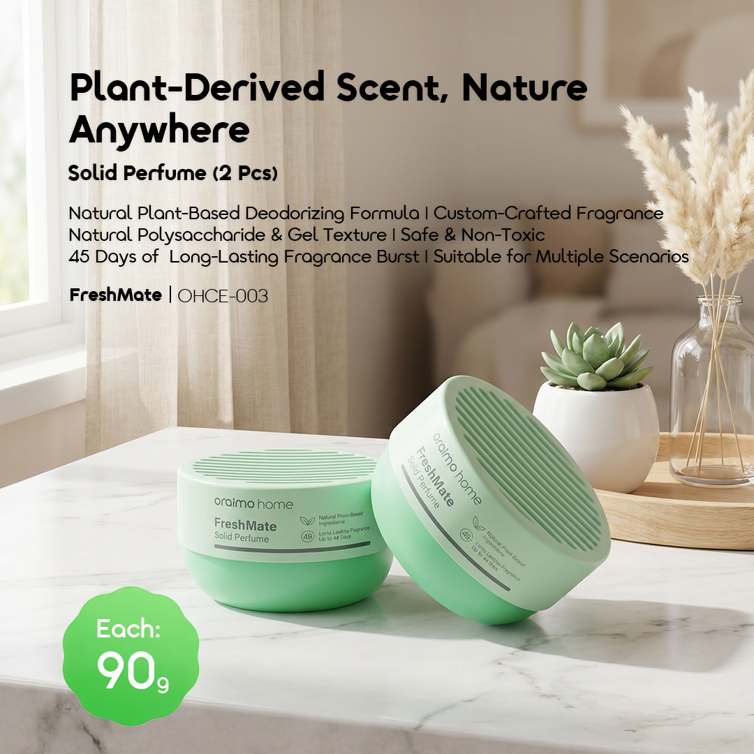 oraimo Solid Perfume (2 Pcs) FreshMate OHCE-003-1 Plant-Derived Scent, Nature Anywhere oraimo Solid Perfume (2 Pcs) FreshMate OHCE-003-1 Plant-Derived Scent, Nature Anywhere
