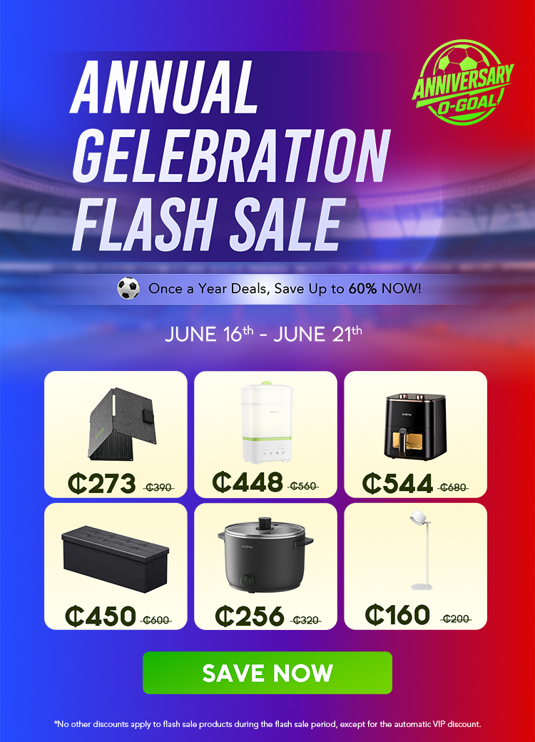 oraimo Ghana 5th Anniversary Flash Sale