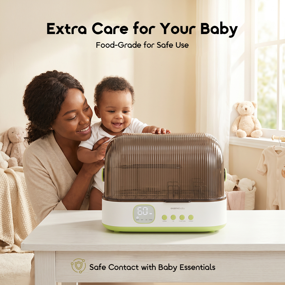 oraimo Baby Bottle Dryer Storage Box DryNest OBW-221A 07 Food-Grade Material Safe For Baby Essentials