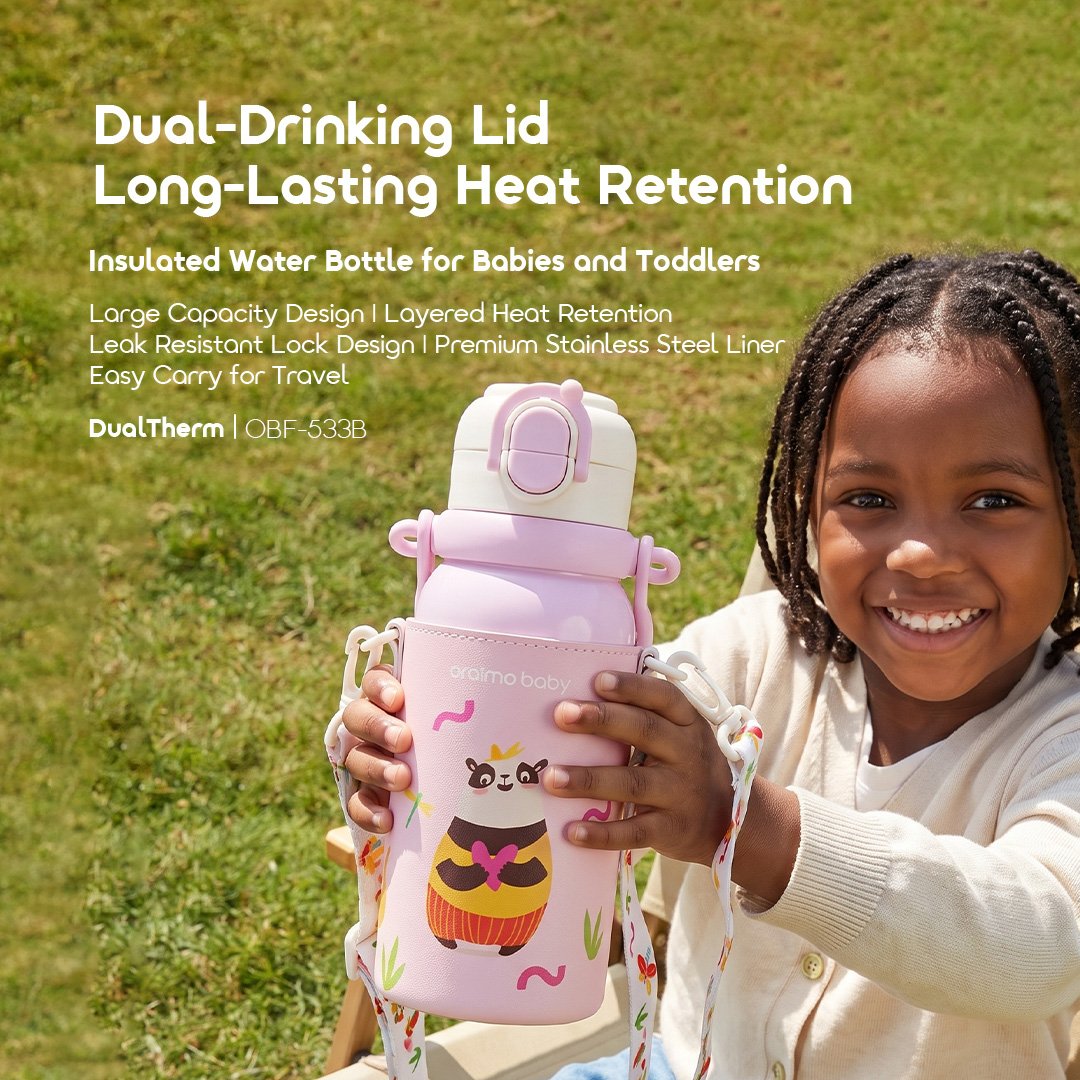 oraimo baby Insulated Water Bottle for Babies and Toddlers DualTherm OBF-533B 01 Main Display