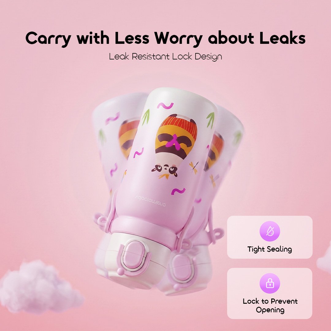 oraimo baby Insulated Water Bottle for Babies and Toddlers DualTherm OBF-533B 05 Leak Resistant Lock Design