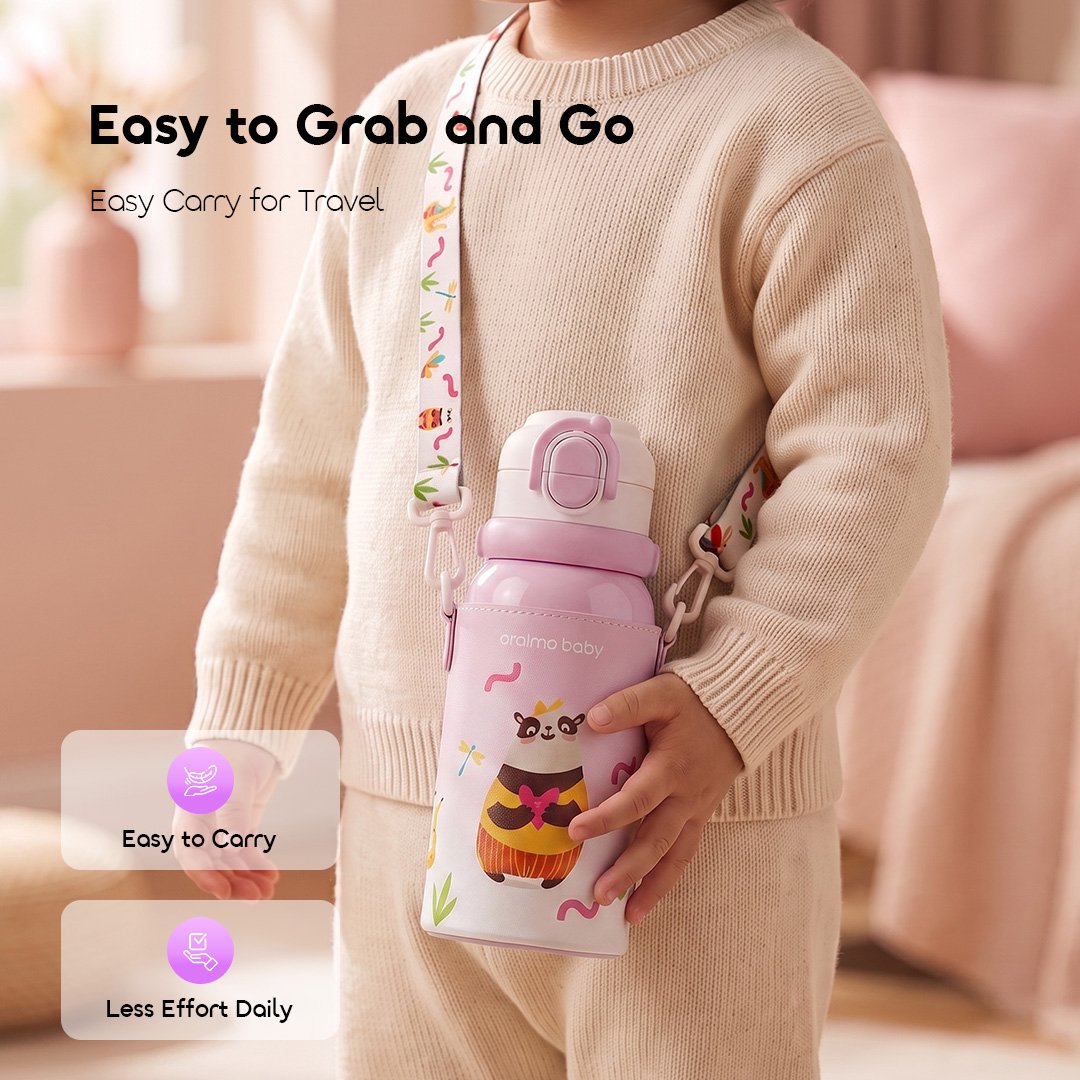 oraimo baby Insulated Water Bottle for Babies and Toddlers DualTherm OBF-533B 07 Easy Carry For Travel