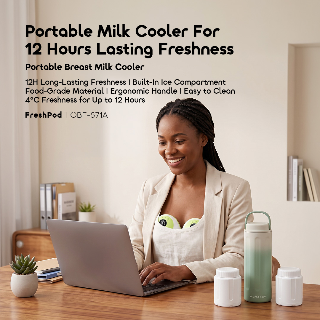 oraimo FreshPod 400ml Portable Freshness-Preserving Breast Milk Cooler