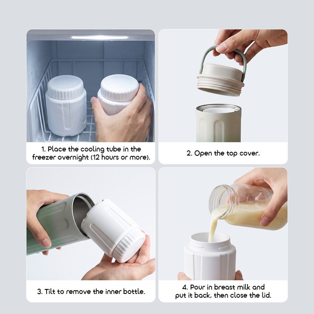 oraimo FreshPod 400ml Portable Freshness-Preserving Breast Milk Cooler