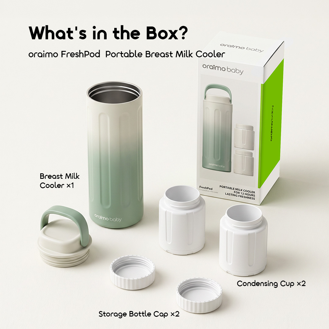 oraimo FreshPod 400ml Portable Freshness-Preserving Breast Milk Cooler