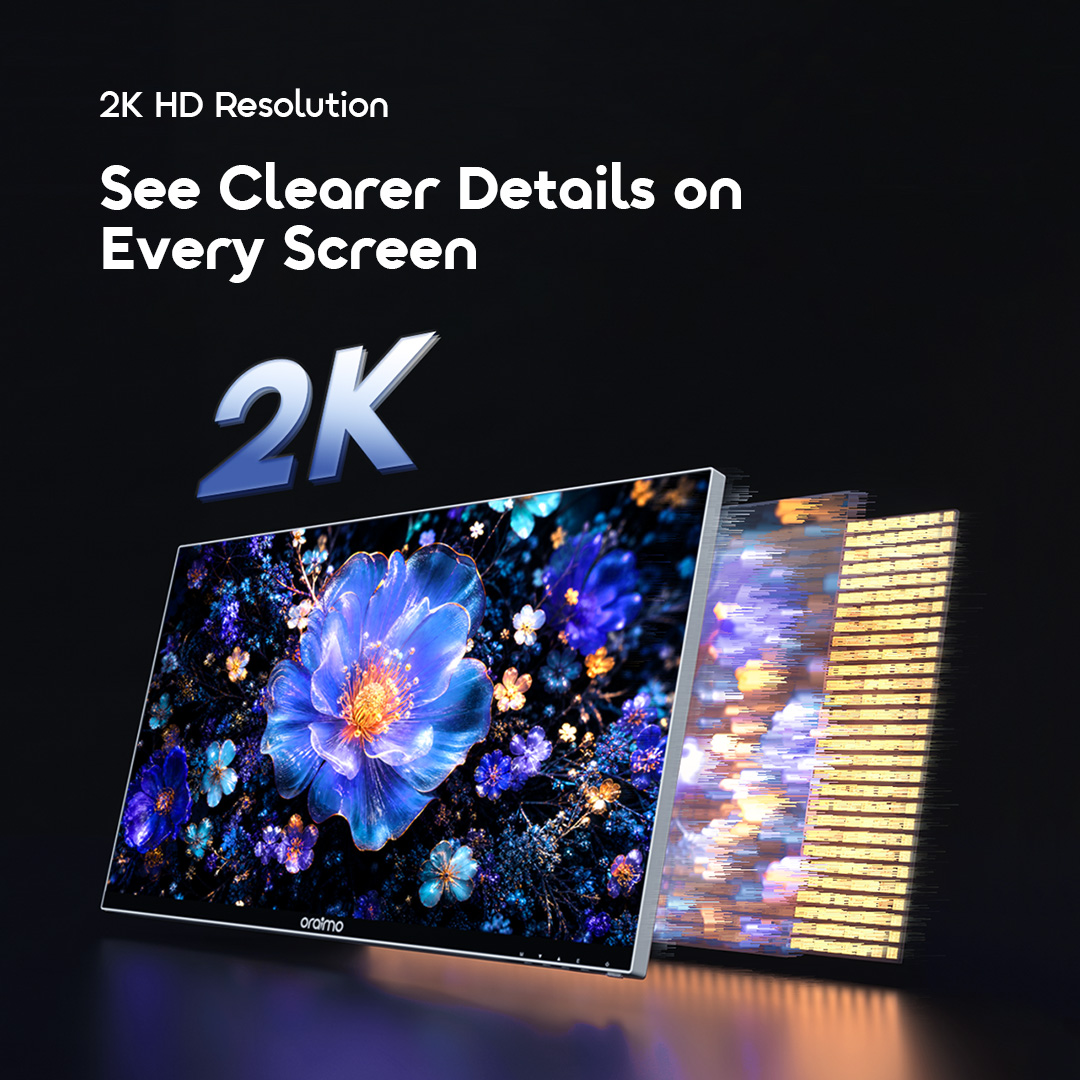 oraimo VisionPad 2K 27-inch Computer Screen Monitor | 2K HD