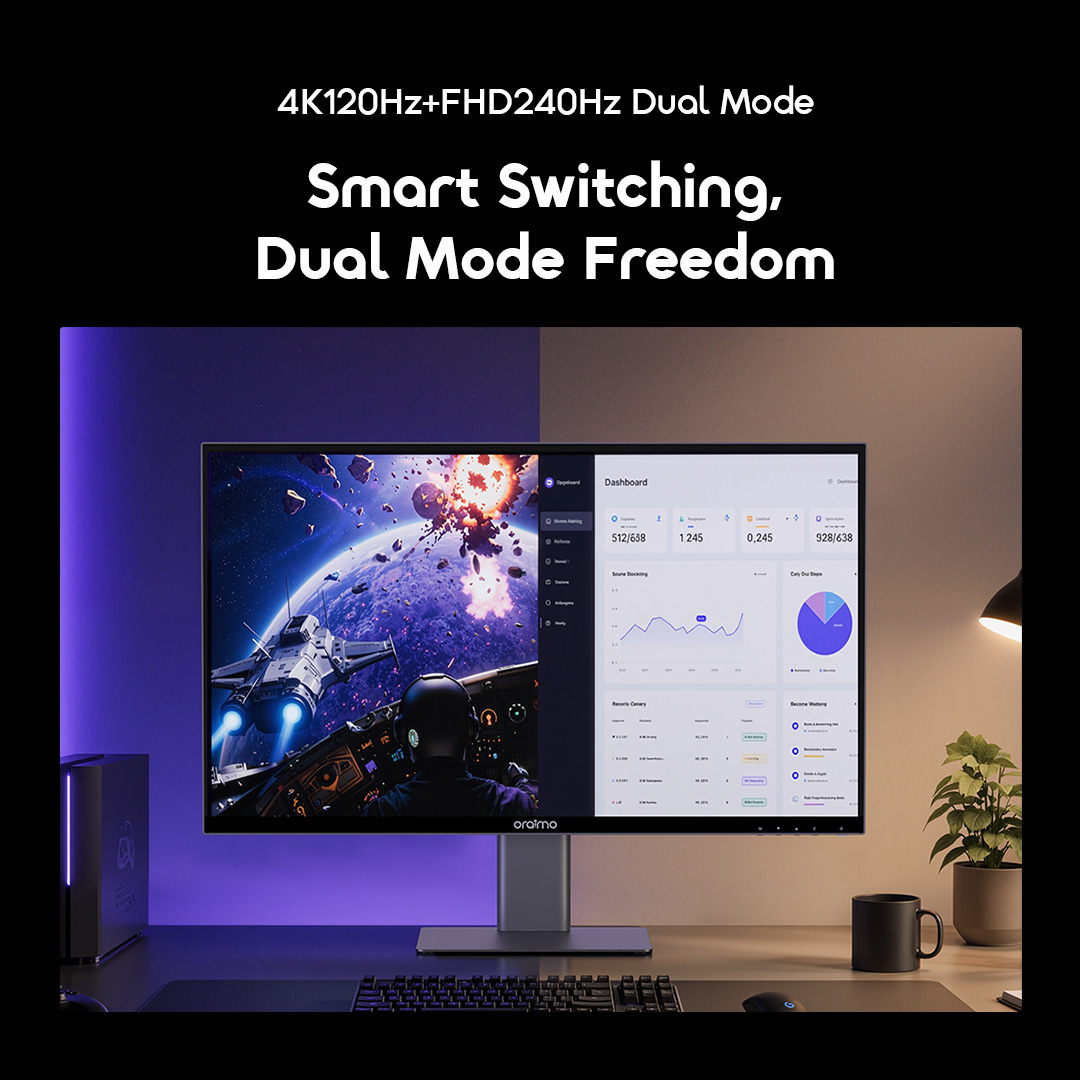oraimo VisionPad 4K 27-Inch 4K HD Computer Screen Monitor