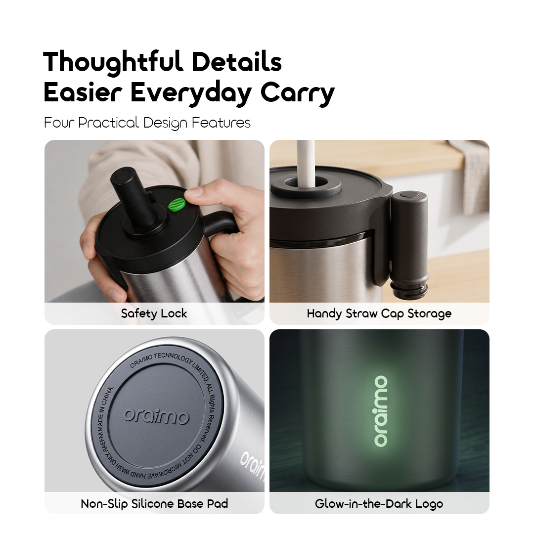 oraimo insulated water bottle clicksip 1200 OHDW-010 09 thoughtful details easier everyday carry oraimo insulated water bottle clicksip 1200 OHDW-010 09 thoughtful details easier everyday carry