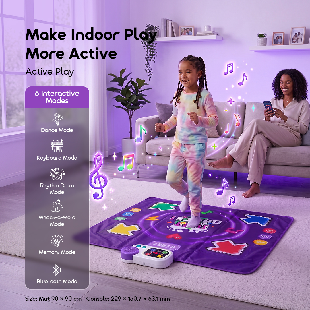 oraimo DanceBuddy 6-Mode Bluetooth Music Kids Dance Mat
