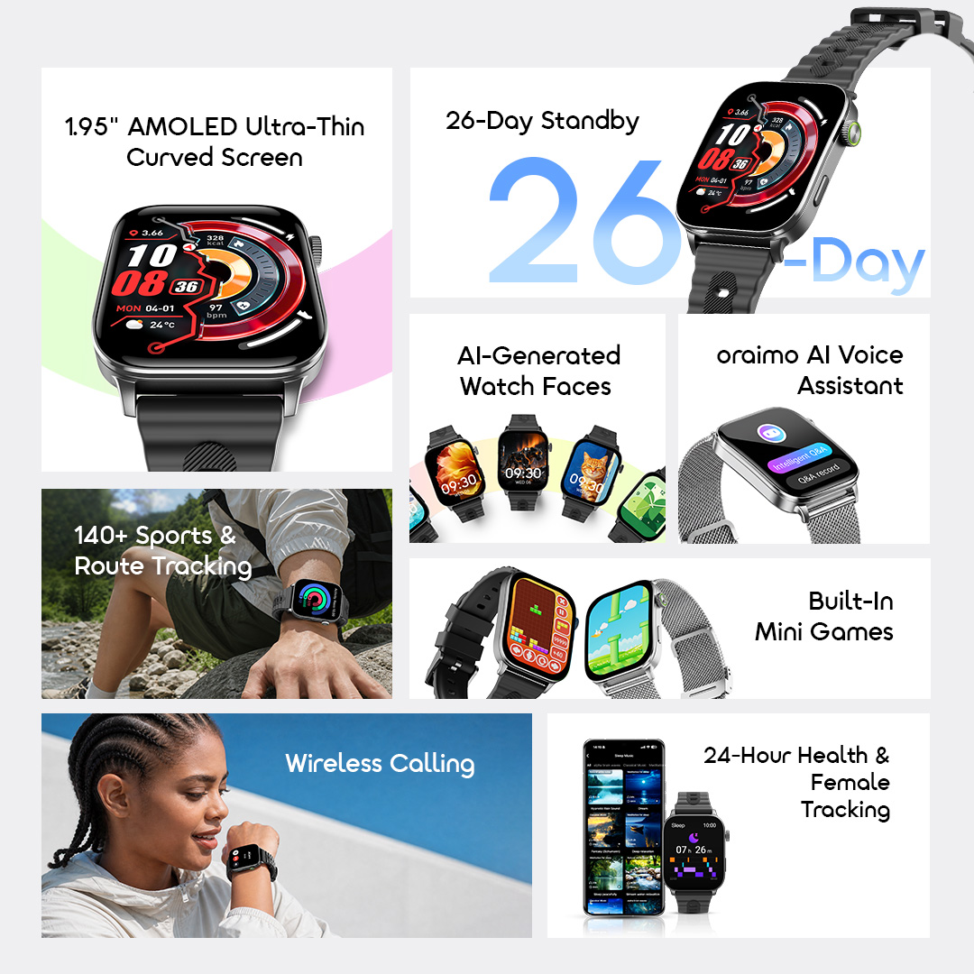 oraimo Watch Nova 2 Air 1.95