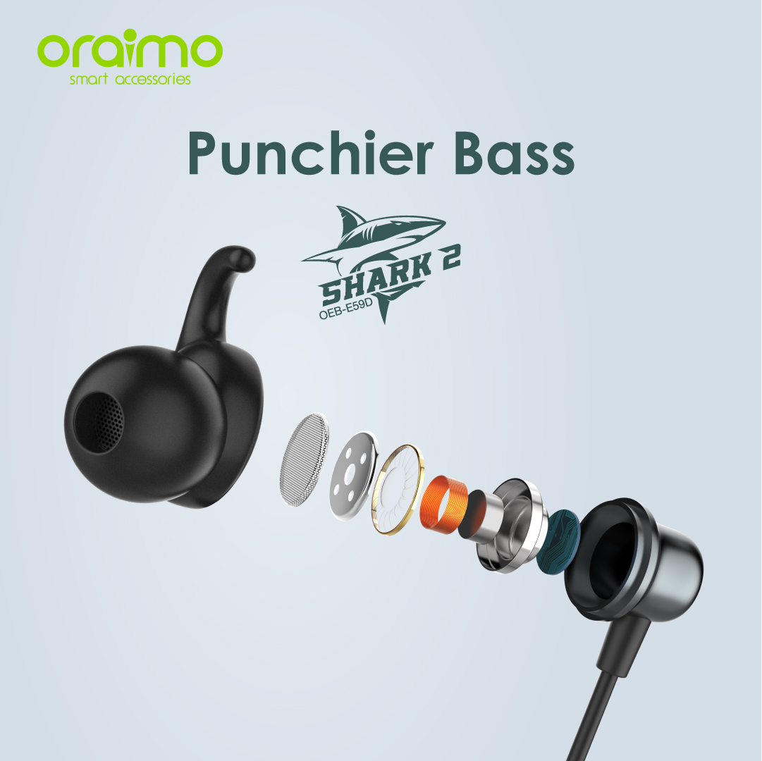 oraimo Shark 2 Sport Wireless Earphones