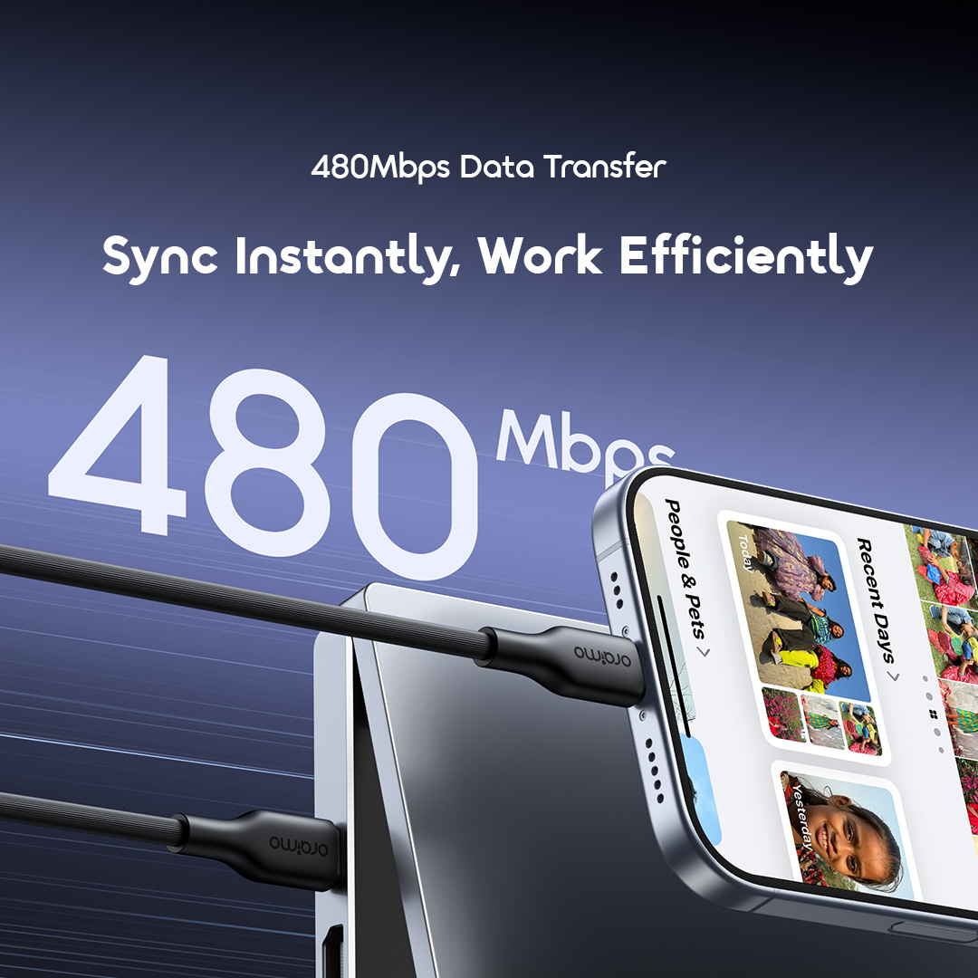 oraimo Data Cable RobustLine OCD-1145CC 05 Sync Instantly, Work Efficiently oraimo Data Cable RobustLine OCD-1145CC 05 Sync Instantly, Work Efficiently