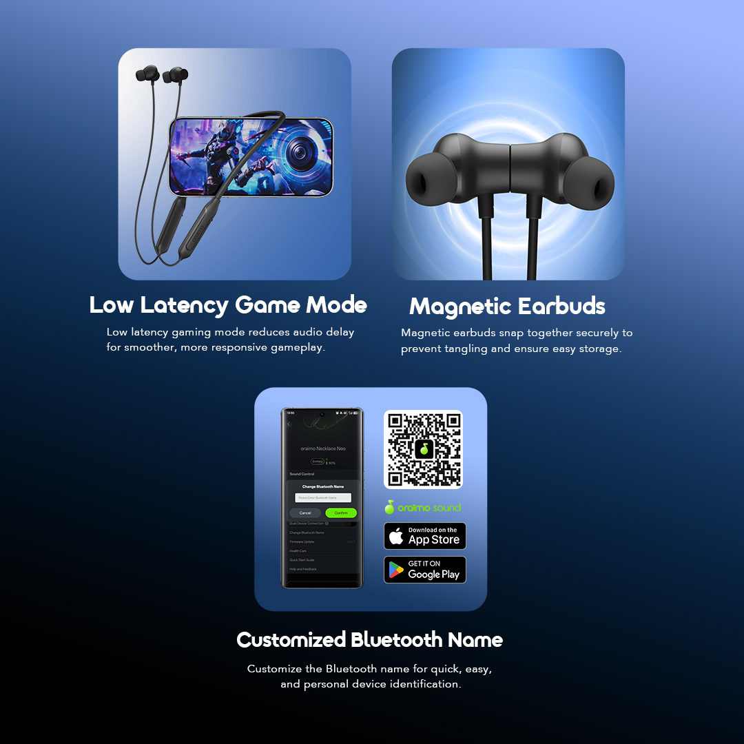 oraimo Earphone Necklace Neo OEB-310 09 Additional Features