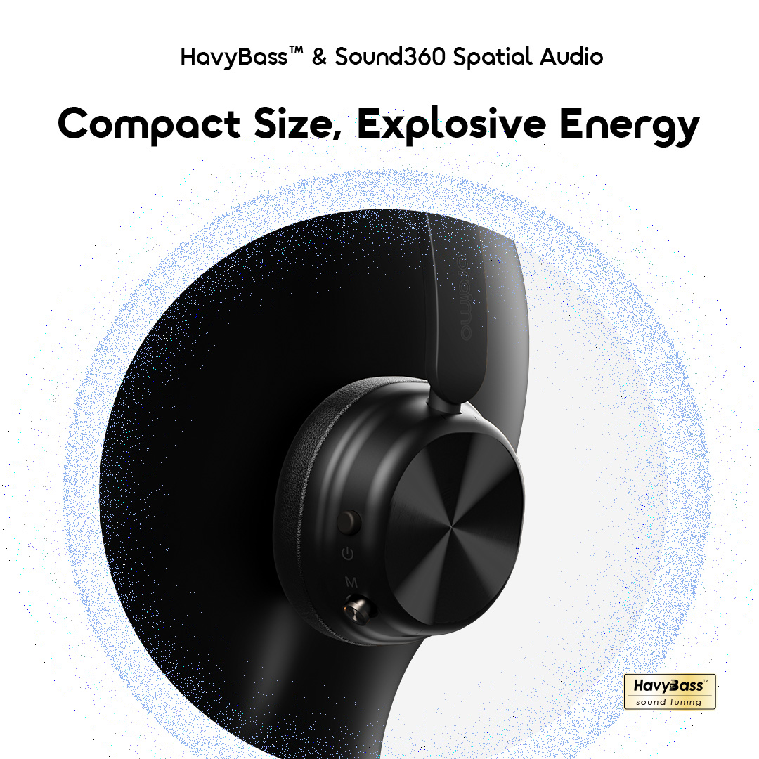 oraimo Headphone BoomPop Air OHP-316 06 HavyBass & Sound360 Spatial Audio