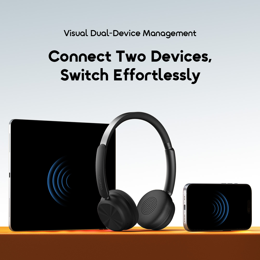 oraimo Headphone BoomPop Air OHP-316 08 Visual Dual-Device Management
