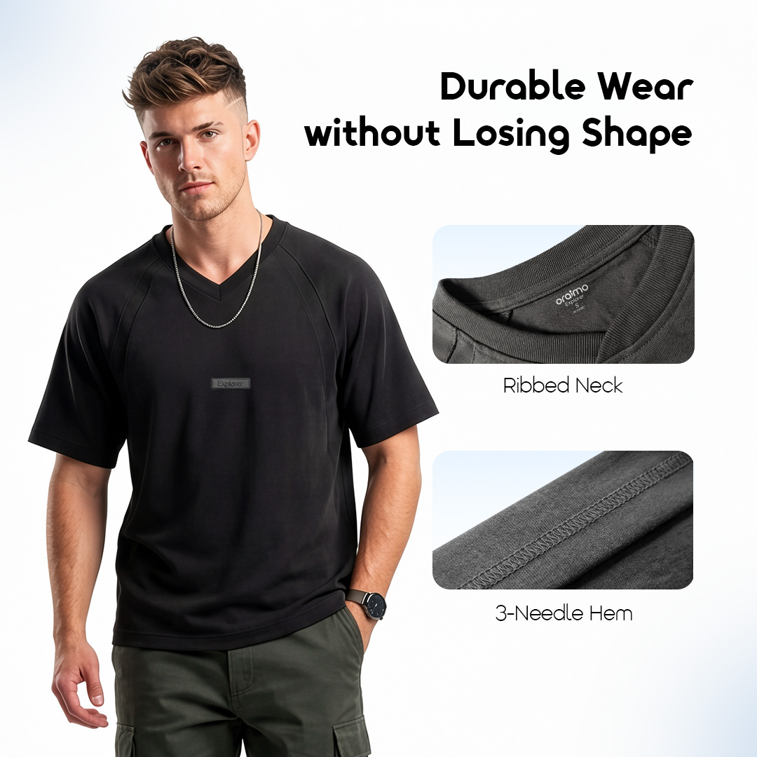 oraimo T-shirt Flex Tee OHDT-002 07 Ribbed Neck & 3-Needle Hem