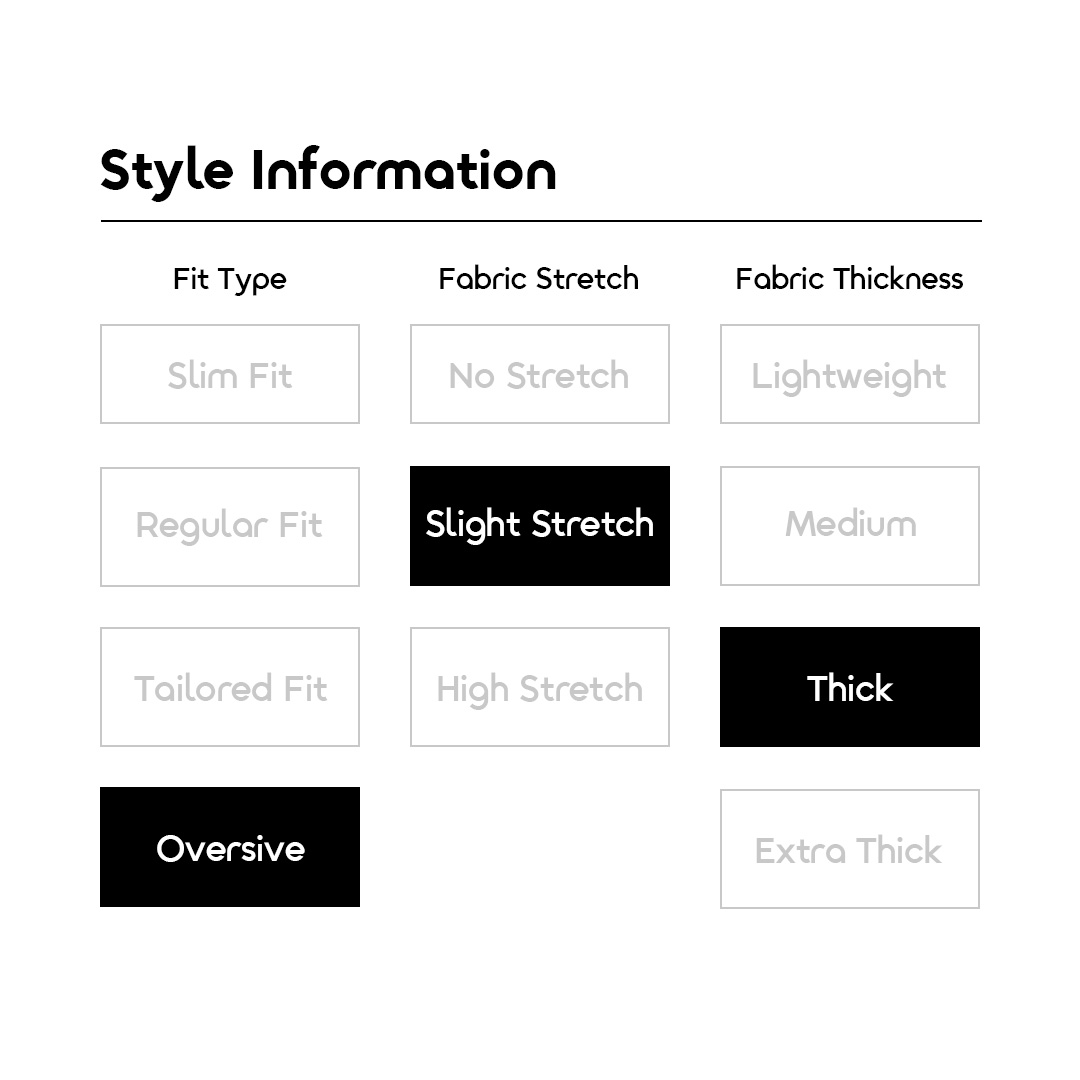 oraimo T-shirt Flex Tee OHDT-002 08 Style Information