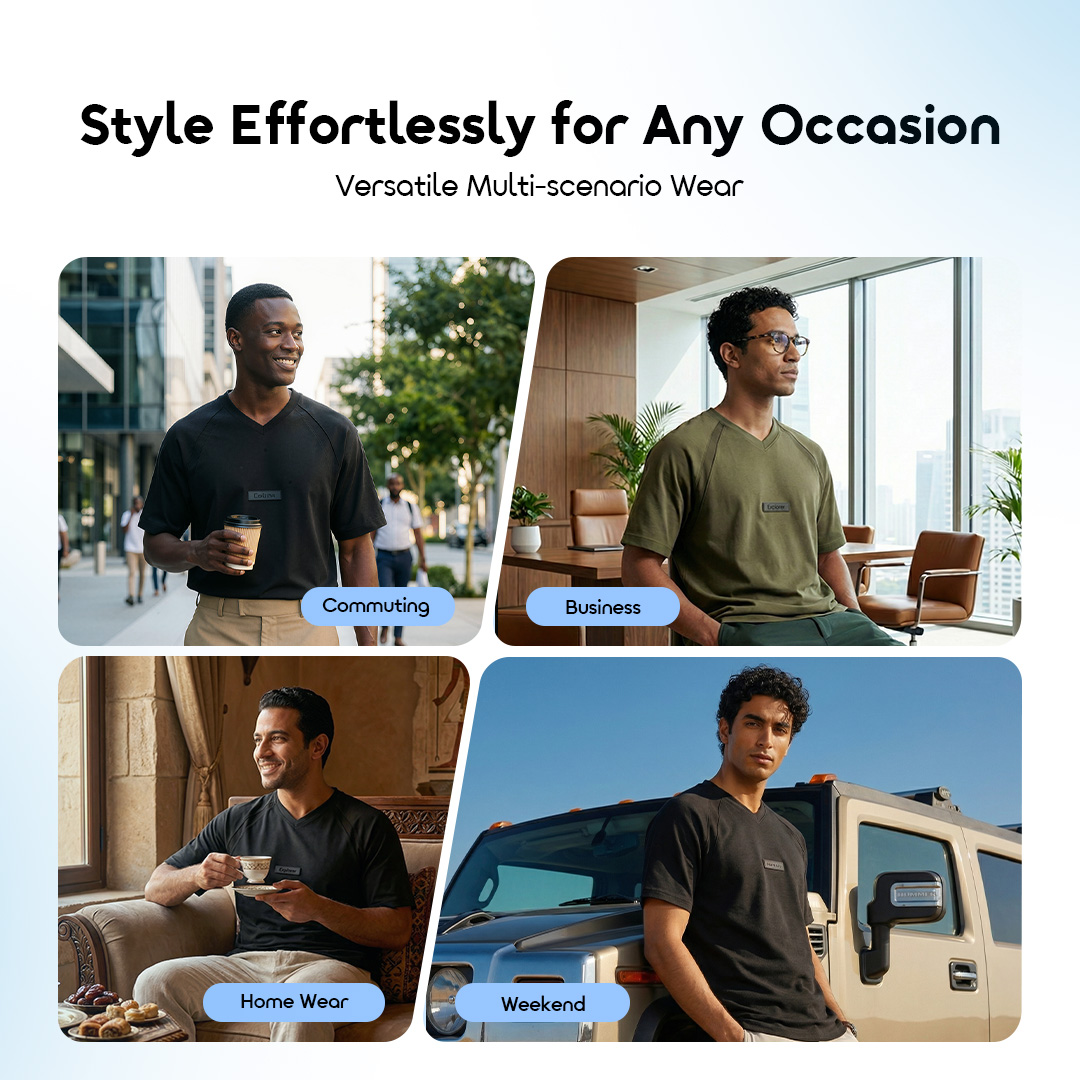 oraimo T-shirt Flex Tee OHDT-002 09 Versatile Multi-scenario Wear