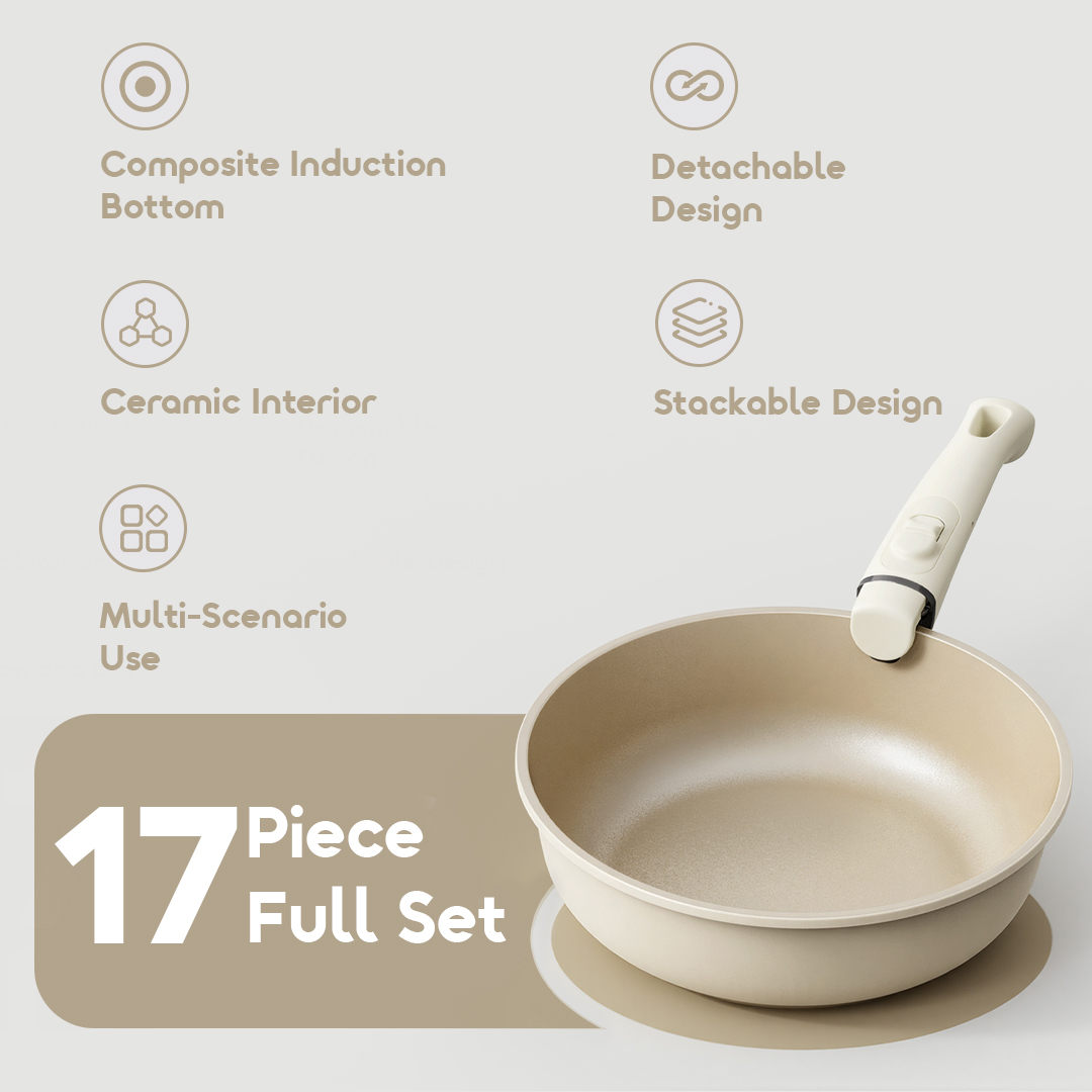 oraimo Ceramic Cookware Set PureHarvest Set OHKC-003 02 features