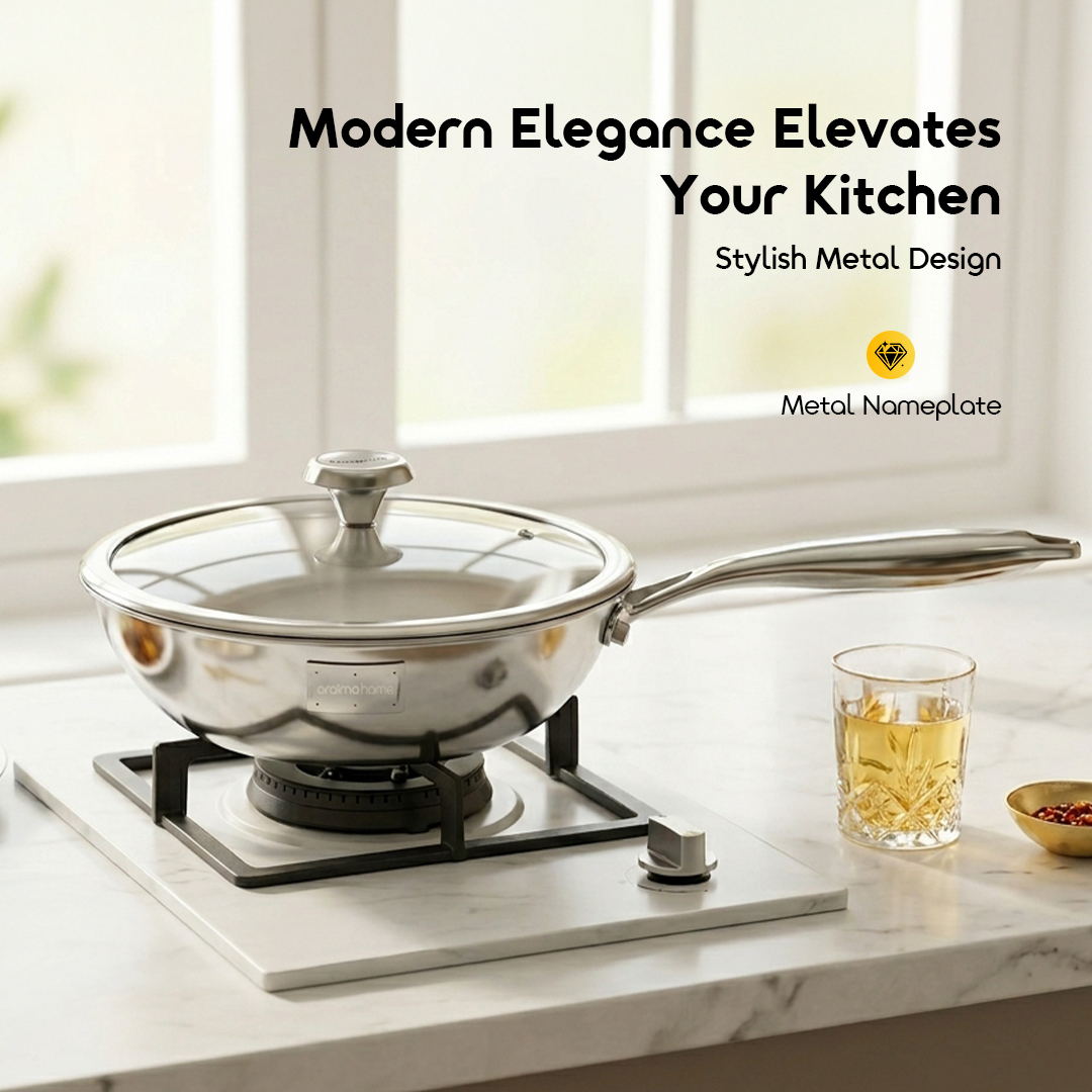 oraimo Stainless Steel Deep Fry Pan ChefFlare OHKS-004 04 Modern Elegance Elevates Your Kitchen