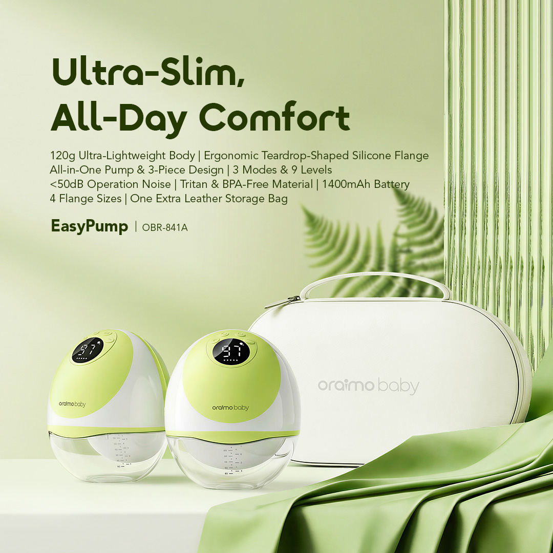 oraimo Wearable Breast Pump EasyPump OBR-841A 01 Ultra-Slim, All-Day Comfort