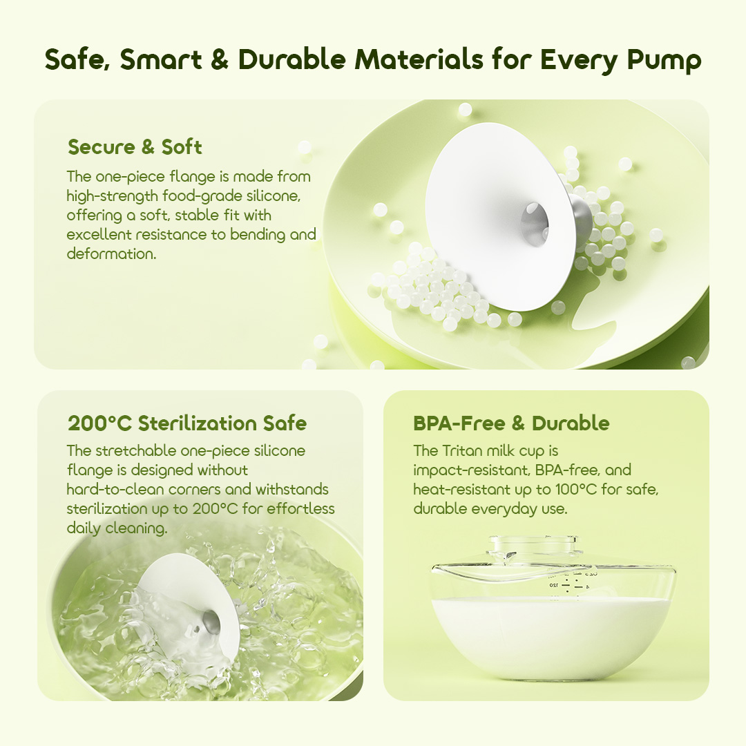 oraimo Wearable Breast Pump EasyPump OBR-841A 14 Safe, Smart & Durable Materials