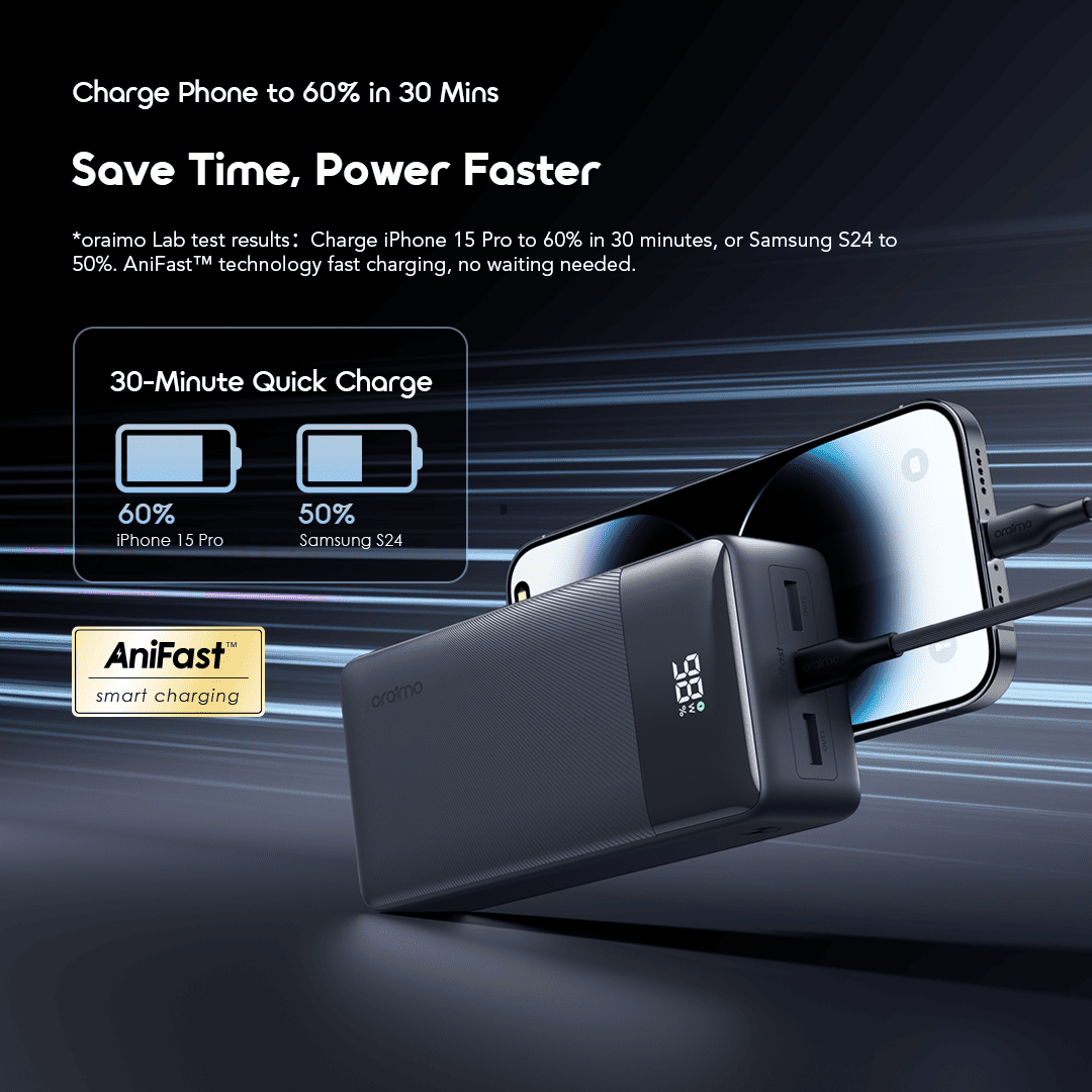 oraimo Power Bank PowerNova Q31 OPB-7300Q 03 Charge Phone to 60% in 30 Mins