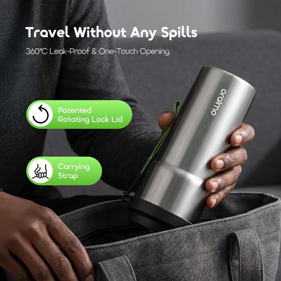 oraimo Insulated Water Bottle QuickSip 620 OHDW-001 02 Travel Without Any Spills