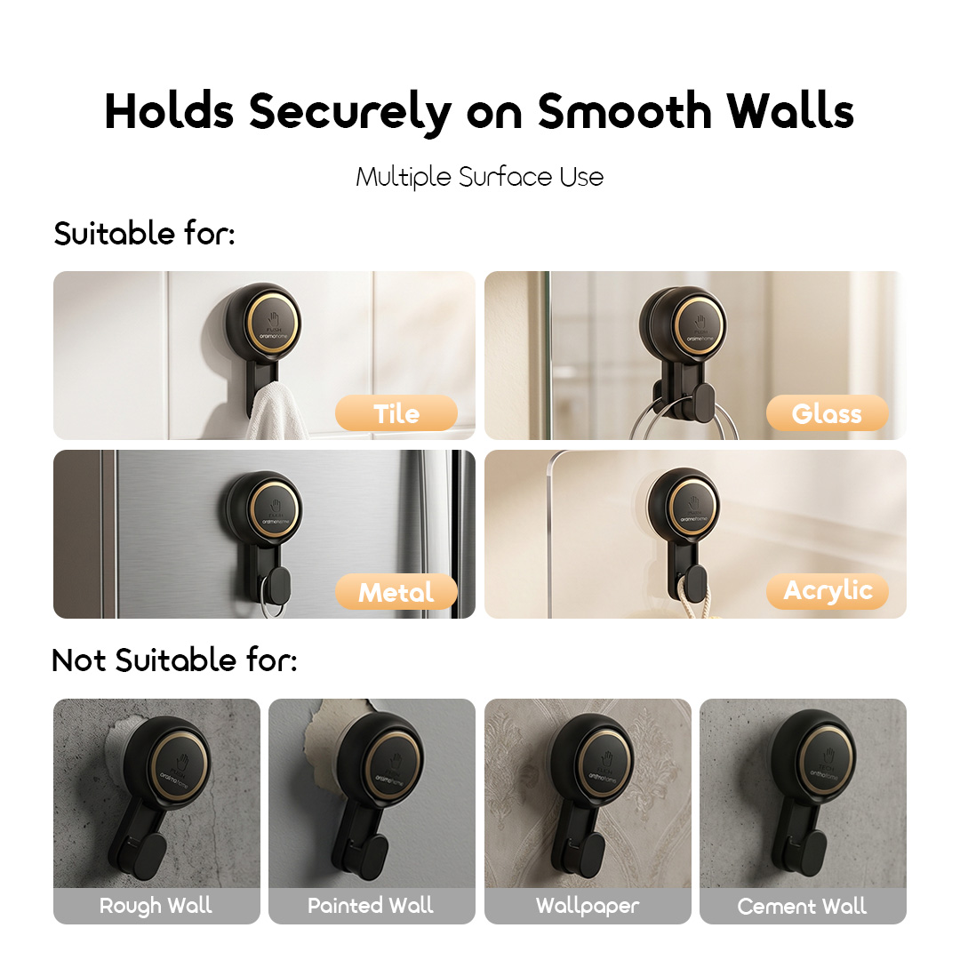 oraimo Vacuum Suction Cup Hooks SnapMount OHEH-002 05 Holds Securely on Smooth Walls oraimo Vacuum Suction Cup Hooks SnapMount OHEH-002 05 Holds Securely on Smooth Walls