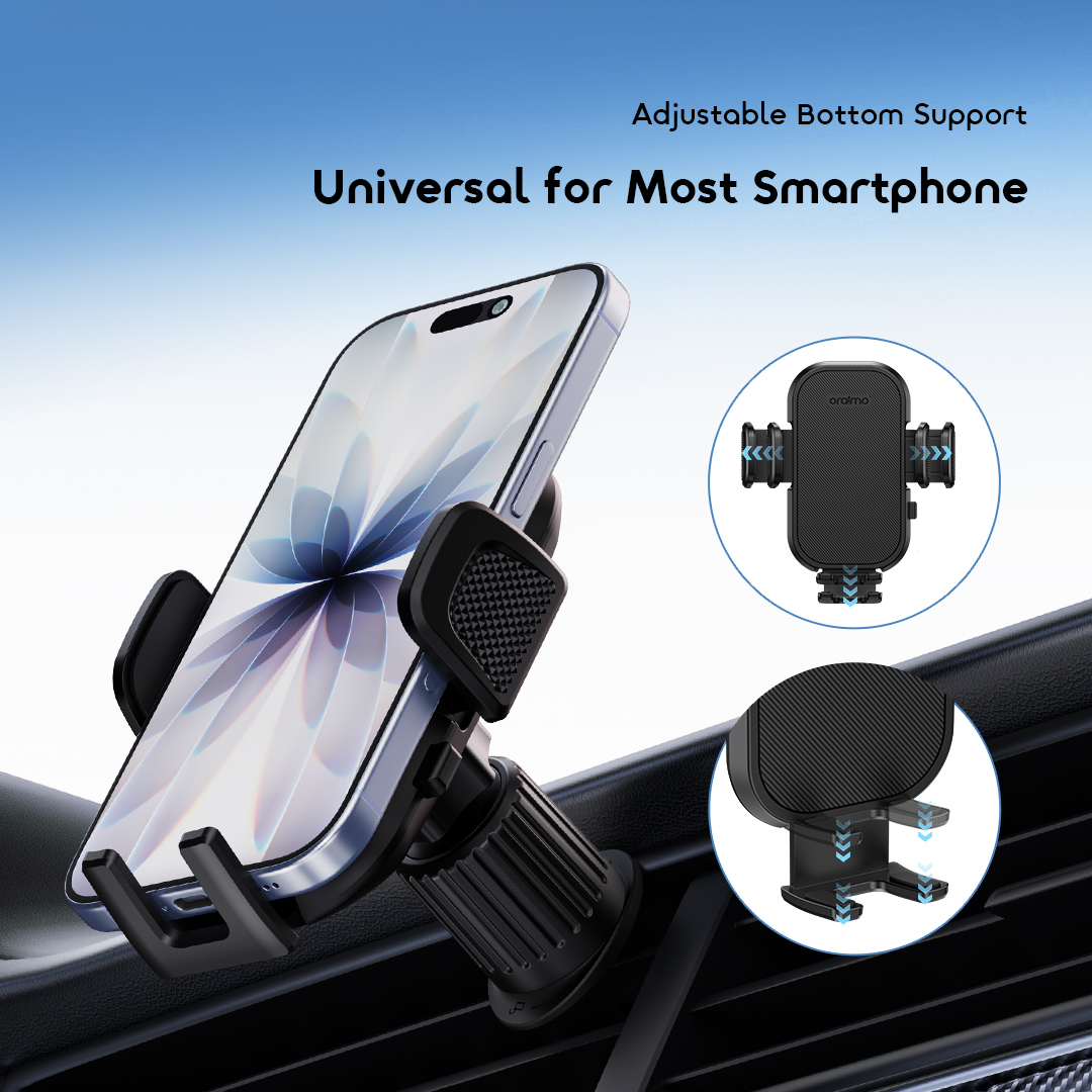 oraimo Car Phone Holder Hydra 7 OCM-14 07 Adjustable Bottom Support