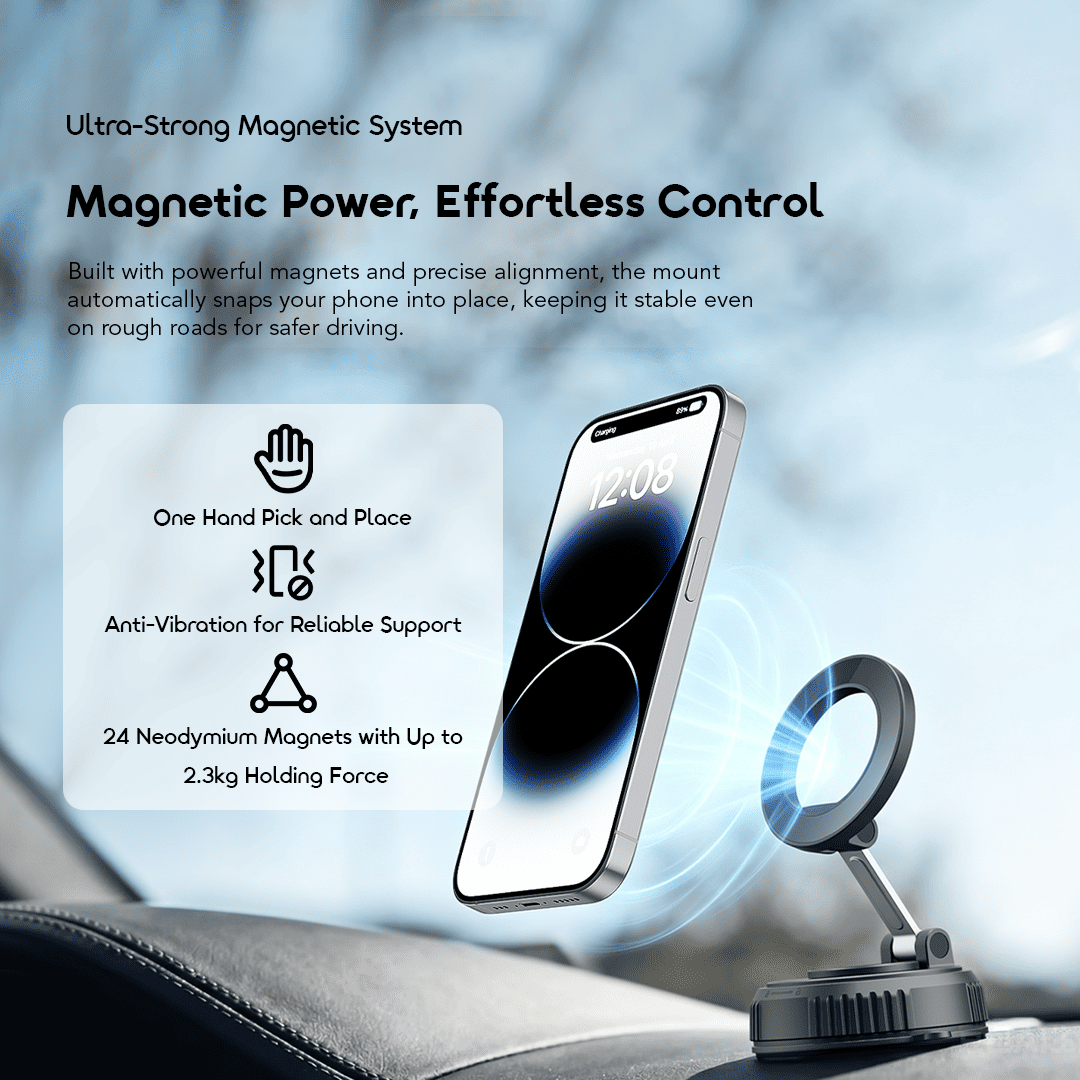 oraimo Car Phone Holder Hydra 6 OCM-31 03 Ultra-Strong Magnetic System oraimo Car Phone Holder Hydra 6 OCM-31 03 Ultra-Strong Magnetic System