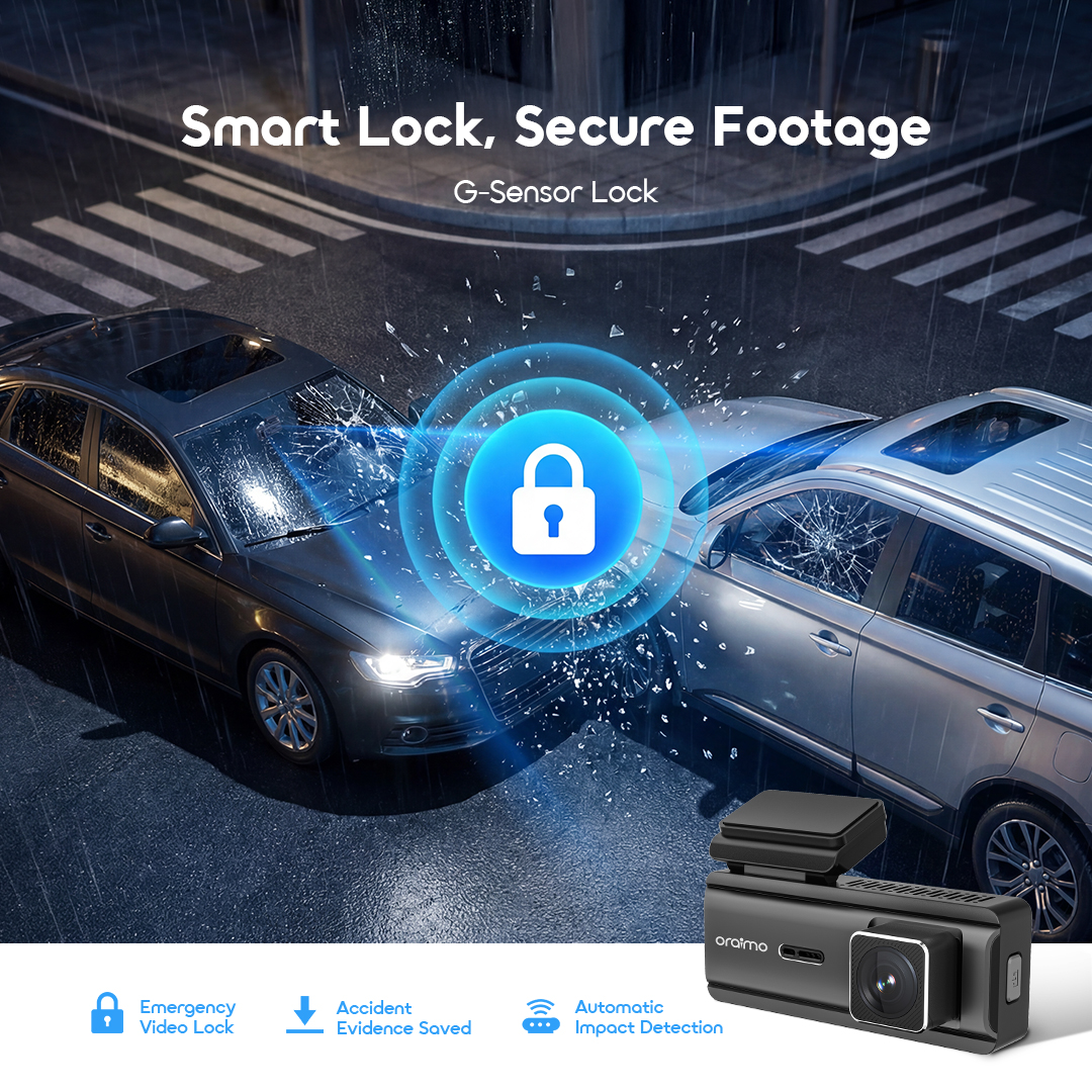 oraimo Car Corder VisionRide Lite OSH-013A 03 G-Sensor Lock