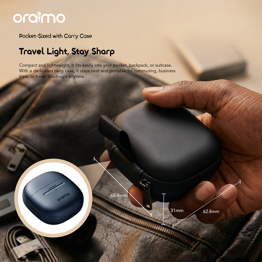 oraimo ultrashave foil shave africa OFS-280 03 pocket-sized with carry case