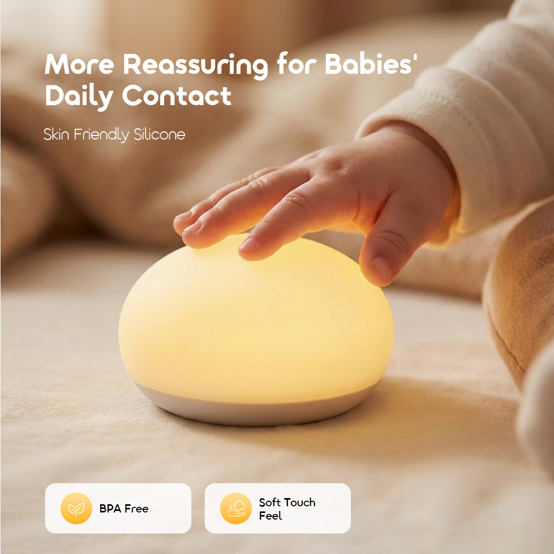 oraimo baby night light glownest obc-266a-vitalitygreen 03 skin friendly silicone